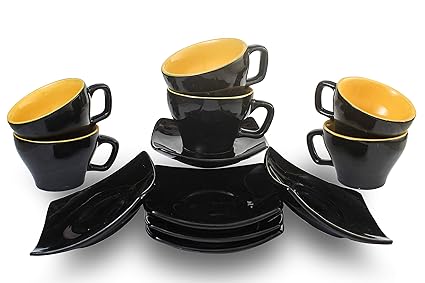 Buy Kci India Somny Cups And Saucers Set Of Six Cup And 6 Saucer