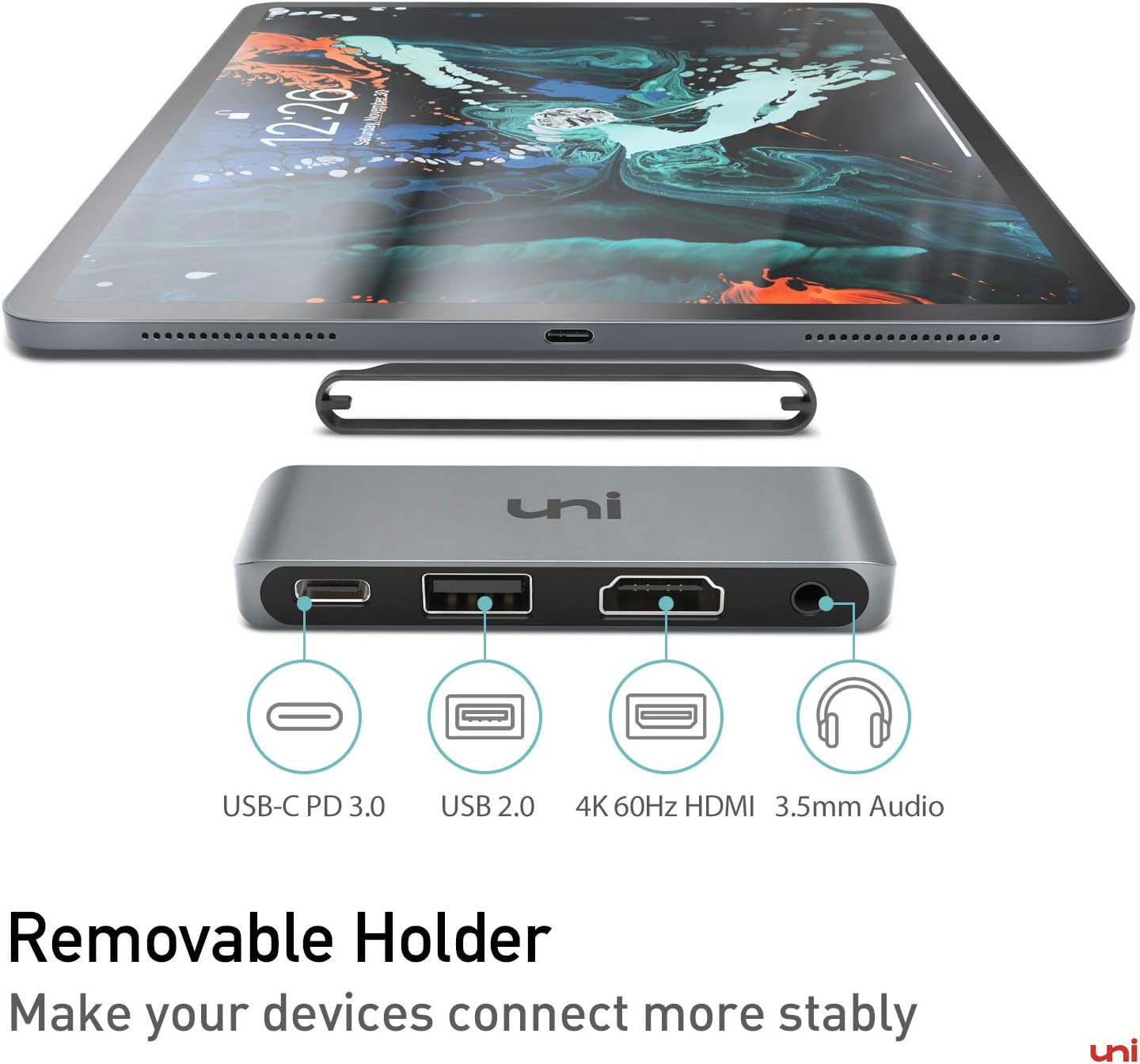 Dvi To Hdmi Adapters Computers Accessories Compatible For Ipad Pro 18 Surface Pro 7 Macbook 4k 60hz 4 In 1 Usb C Multiport Adapter Galaxy S10 And More Supports 4k 60hz 3 5mm Audio Uni