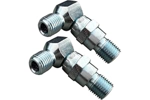 FUYEAR 2 PCS 90 Degree Hydraulic Hose Swivel Elbows for Meyer Snow Plow Snowplow Blade 21855