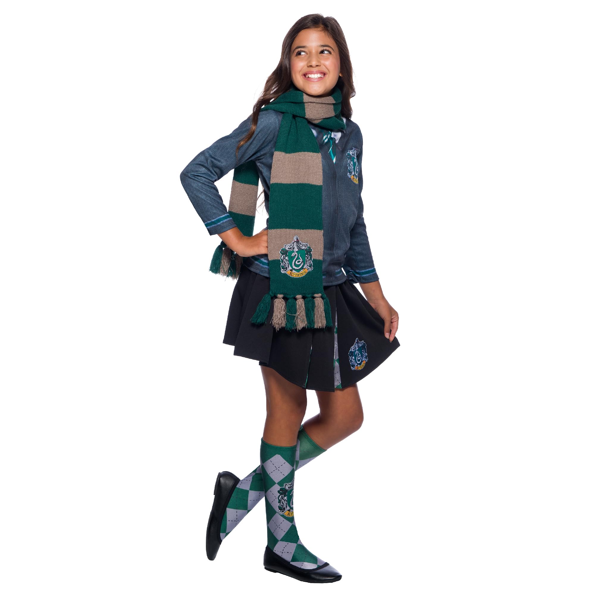 Rubies Unisex Kids Slytherin Fancy Dress, Multicolour, NS UK Halloween