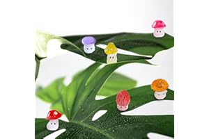 XIAOCMM Plant Magnets Mushroom for Potted Plants, 6 PCS Cute Magnetic Mushroom Plant Accessories for Plant Lovers Gifts, Indoor Office House Potted Plants Funny Unique Decorations