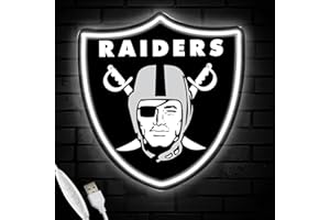 YUNYEENEEN Football Team Neon Sign, Cool Dimmable Light Up Football Team Logo Hanging USB Powered for Wall Decor, Man Cave, Bedroom, Game Room Deco, Birthday Christmas Merch Gift for Boys Fans