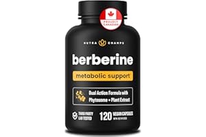Berberine 1200mg Complex – 120 Count - Highest Purity 97% Berberine HCl + Patented Berbevis Phytosome for Max Absorption – Ul