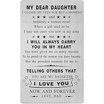 Amazon.com: Yobent to Daughter from Dad, Proud of Daughter ...
