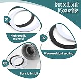 tinshow 4 PCS Sink Plug Rubber Seal 110mm O Ring Gasket Set Kitchen Bath Waste view 3