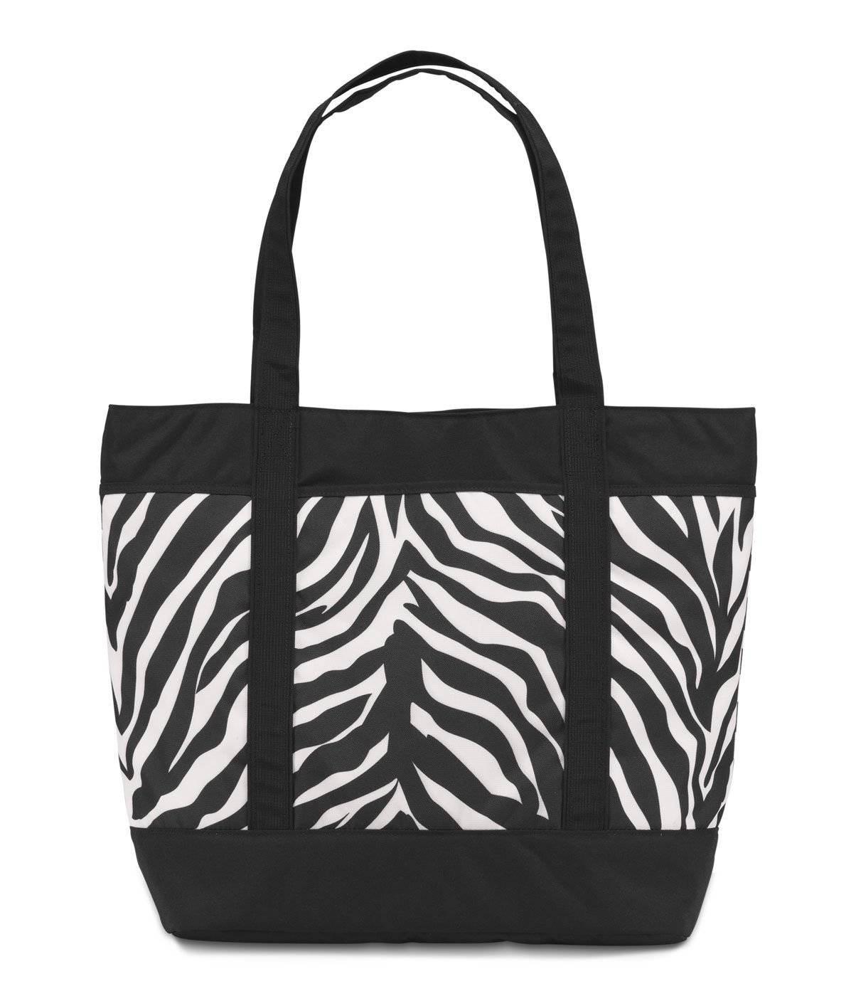 JanSport Emma Tote Bag, Black/White/Fluorescent Pink on Galleon Philippines