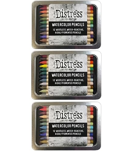 Amazon.com: Ranger Tim Holtz Distress Watercolour Pencils Set 2-12 pcs