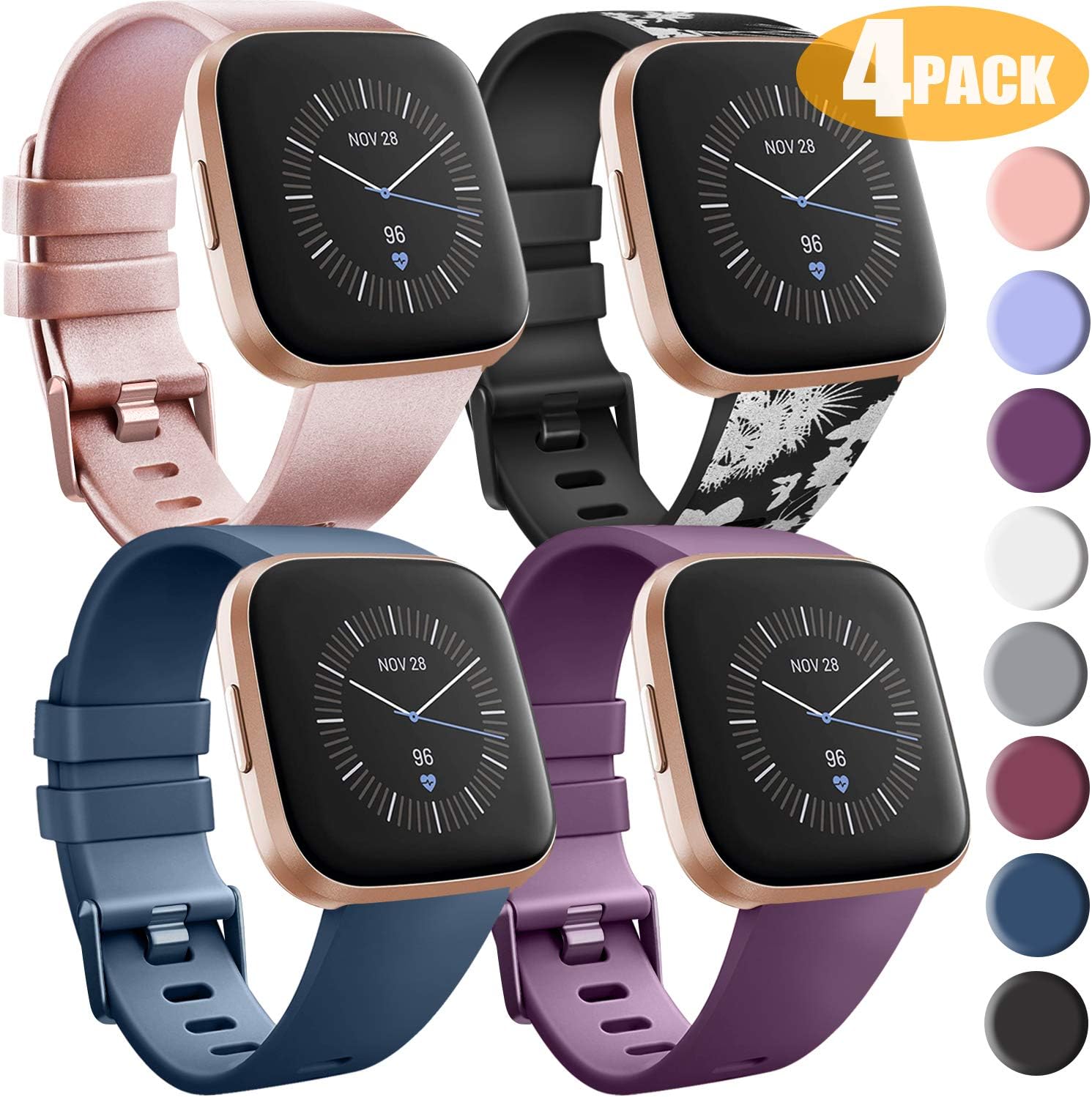 amazon fitbit versa rose gold