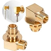 B-0230-K Brass Wall Mount Faucet Installation Kit for T&S B-0230 Style Faucets Replacement Kit Includes 2 Short Elbows, Nipples, Lock Nuts, Washers That Provide 1/2" NPT Male Inlet and Outlet - 2PCS