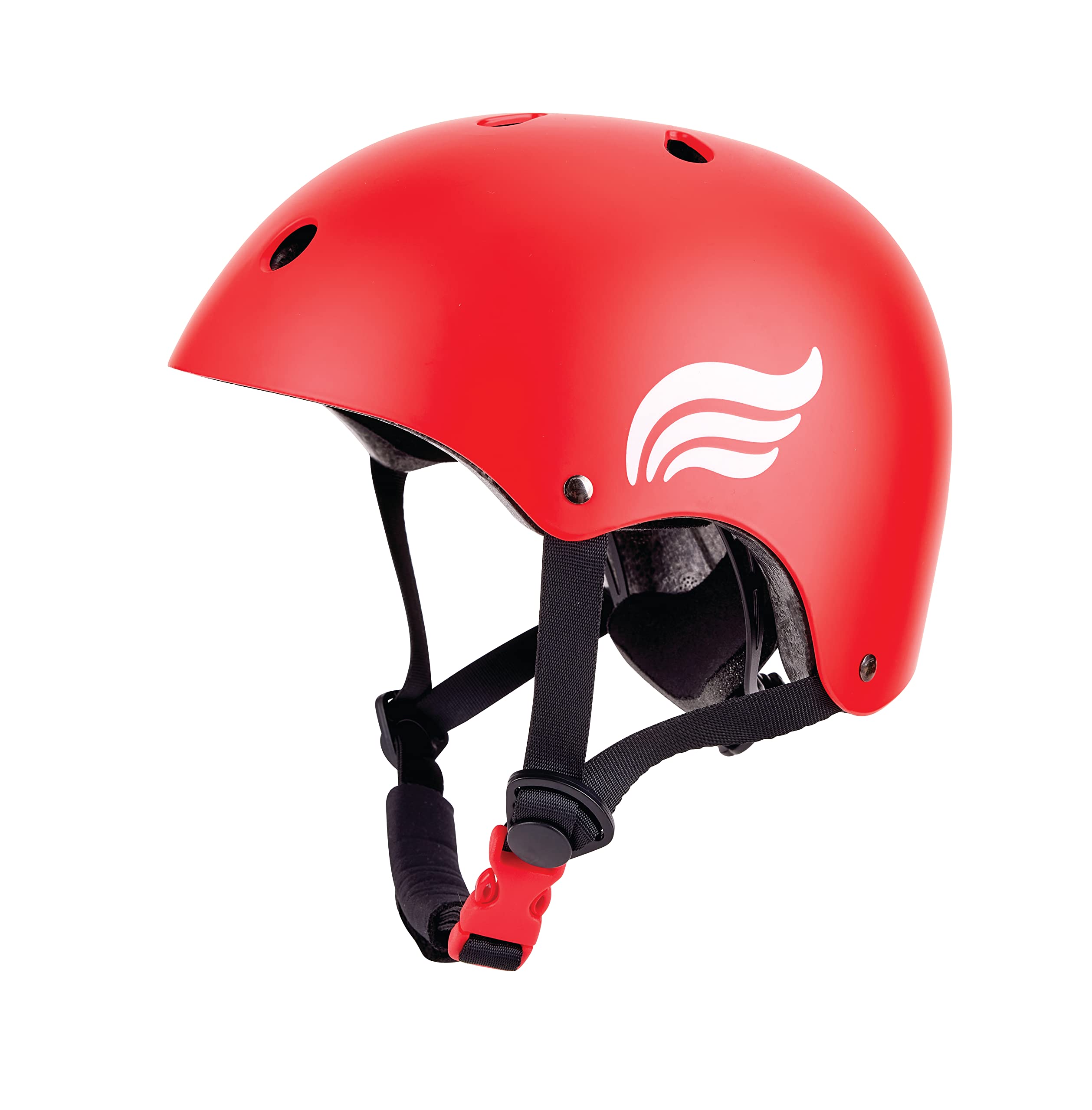 Hape Red Safety Helmet for Kids 12M+, Adjustable, Ventilated, Shock-Absorbent EPS Foam Protection