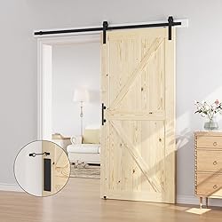 SMARTSTANDARD 42in x 84in Sliding Barn Door with