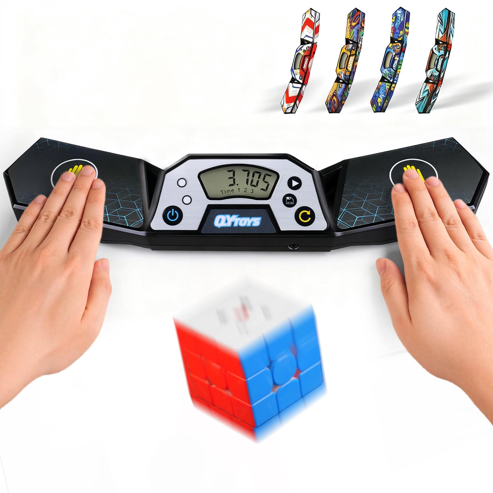 Photo 1 of LogicTwist Professional Speed Cube Timer,Touch Control Timer with Display,Cube Race Stack Competition a Great Gift for Boys and Girls