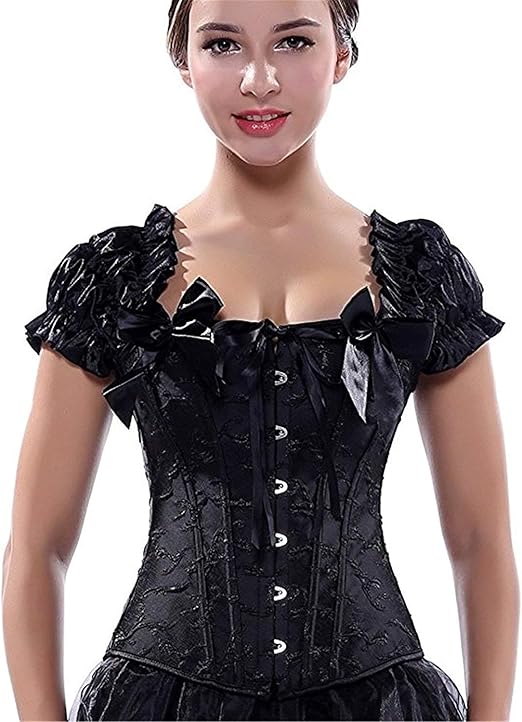 Women S Gothic Brocade Strap Floral Wedding Corset Garter