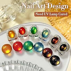 Double Rhythm Cat Eye Gel Nail Polish Set of 6 Same