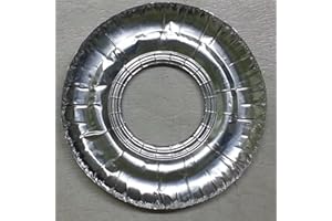 COLIBYOU 40 Pcs. Aluminum Foil Round Gas Burner Disposable Bib Liners Covers