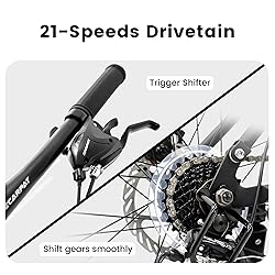 Ecarpat 24 Inch Mountain Bike, Dual Full Suspension