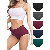 Benirap Womens Underwear Soft Cotton Hipster Panties Breathable Briefs 5 or 6 Pack