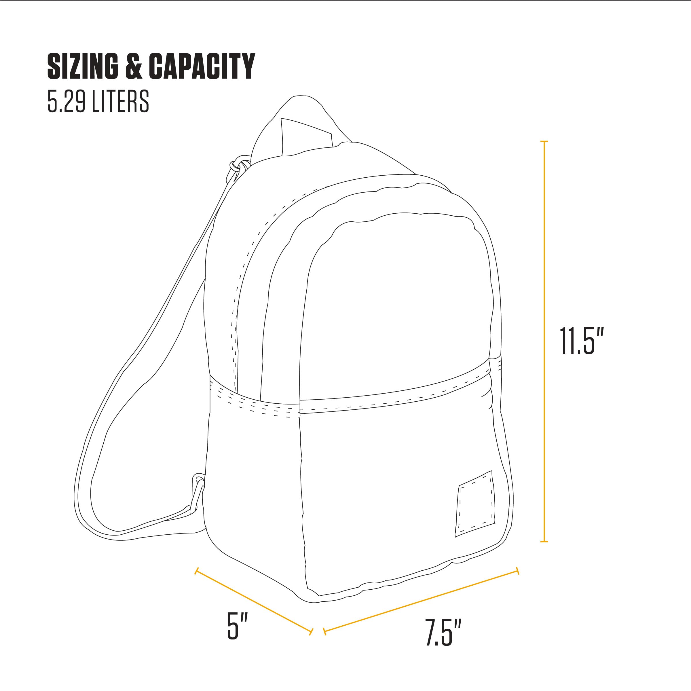 Carhartt Classic Mini Backpack, Durable, Water-Resistant Backpack with Adjustable Shoulder Straps, Black