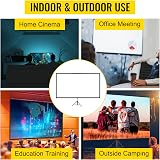 VEVOR 80" Tripod Projector Screen 16:9 4K HD Portable Stand view 7
