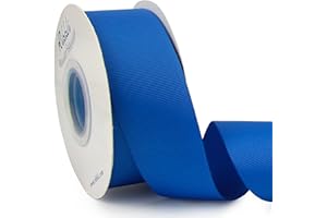 Ribbli Royal Blue Grosgrain Ribbon, 1-1/2 inches x Continuous 25 Yards,Use for Bows DIY Hair Accessories,Gift Wrapping,Craft and Sewing