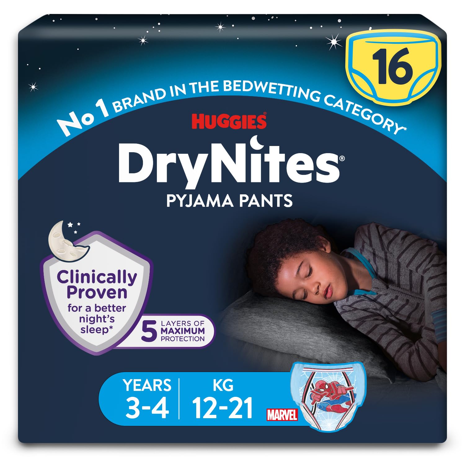 Huggies DryNites 3-4 yrs Boy J...