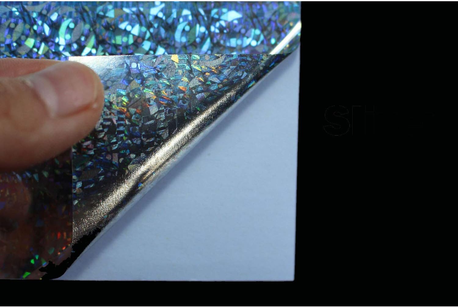 6 pcs 3 Colors 10X21cm Holographic Film Flash Laser Artificial Fish Skin DIY Jig Sticker Lure sticker Fly Tying Materials