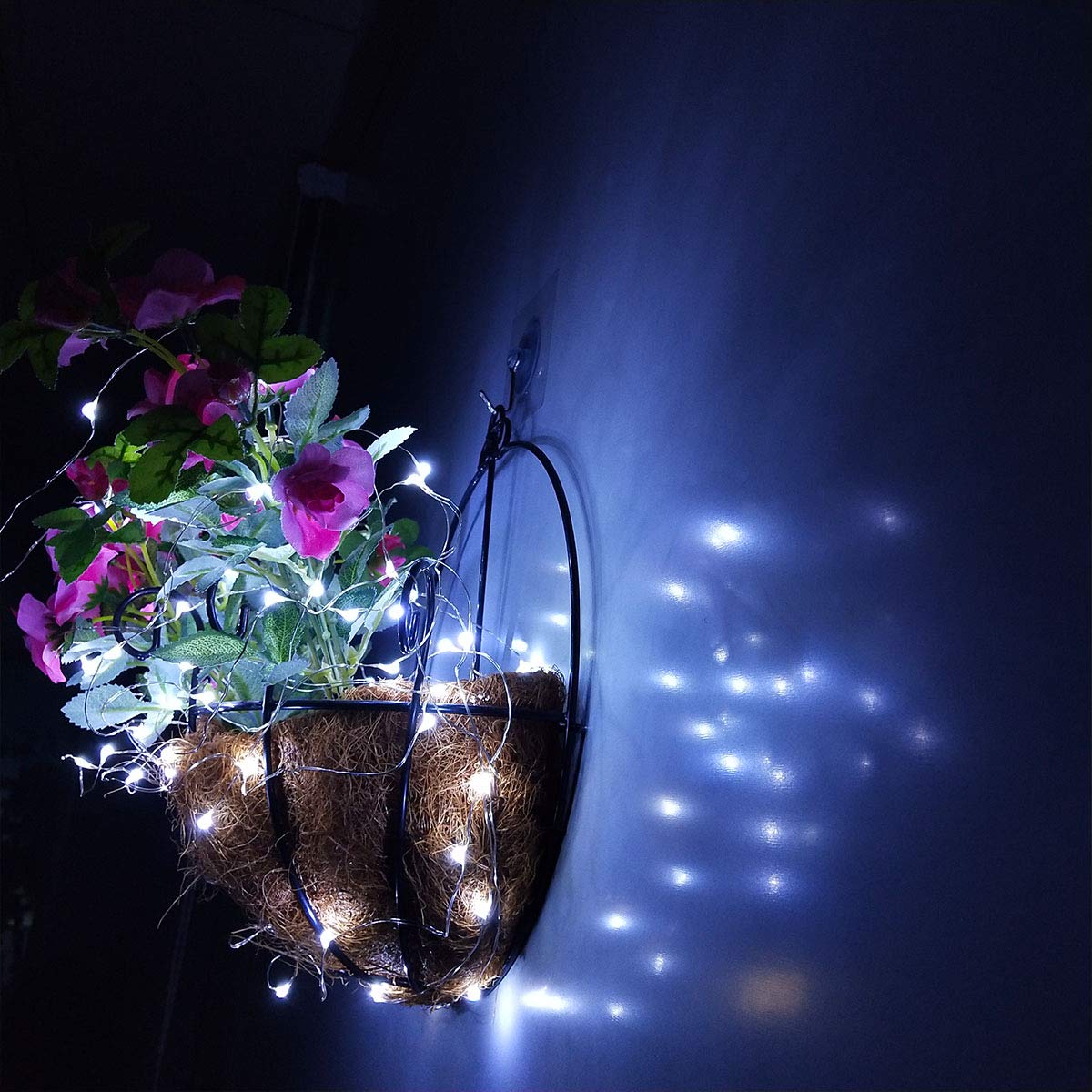 Fairy String Lights, 15 Pack 20 LED Fairy Lights Battery Operated Sliver Wire Lights + 6 PCS Extra Replacement Batteries with Starry Jar Lights for DIY Party Wedding Decorations (Cool White)