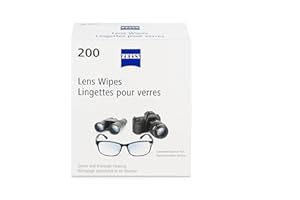 ZEISS Pre-Moistened Lens Cleaning Wipes, 200 Count