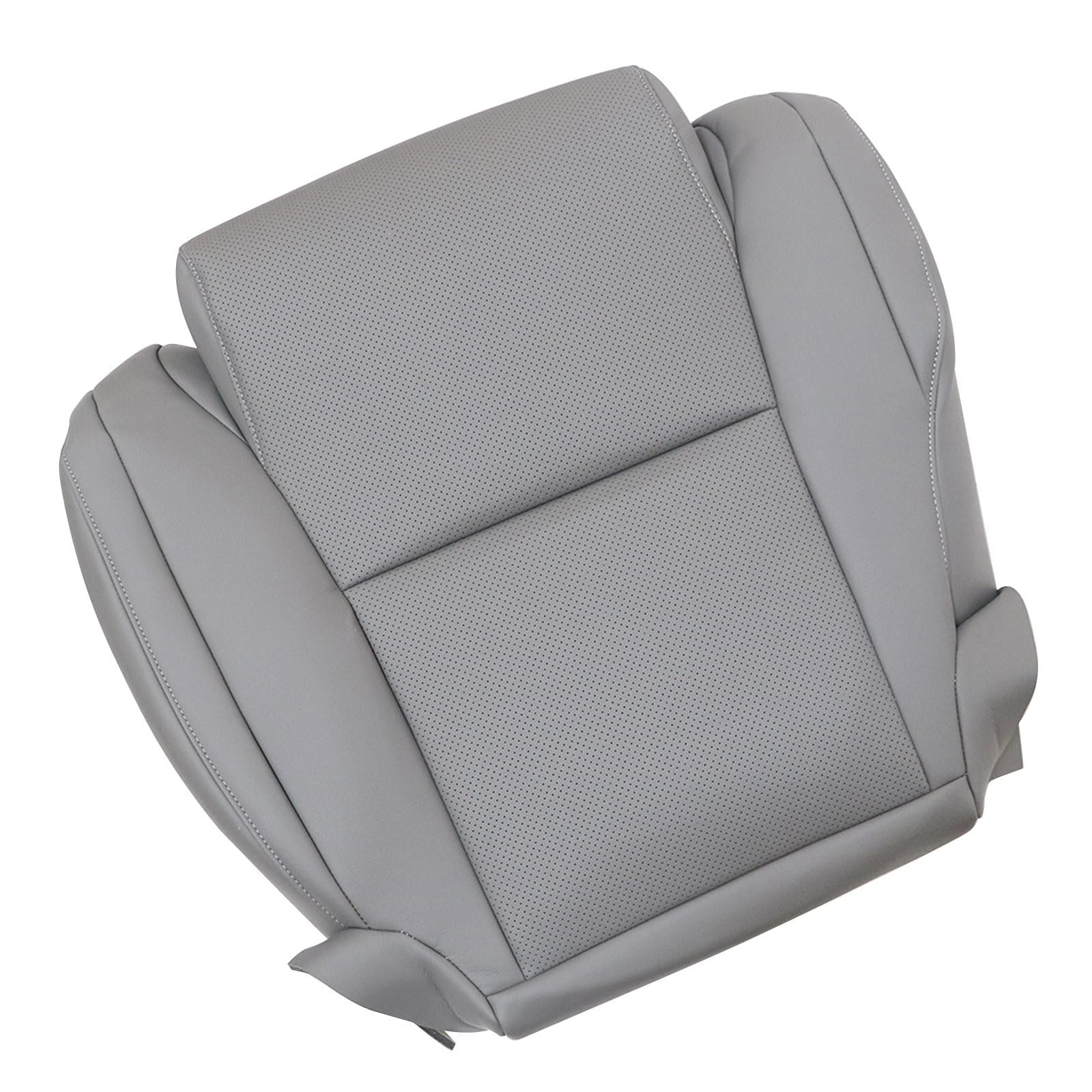 Photo 1 of Pripirlod Leather Perforated Driver Bottom Seat Cover Gray Fit for Toyota Tundra Sequoia 2007 2008 2009 2010 2011 2012 2013