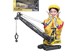 DDLONGDD Construction Toy All-Metal Tracked Crane Model 1:50 Scale - Highly Detailed, Perfect for Collectors and Display, Durable Alloy Material, Ideal Gift