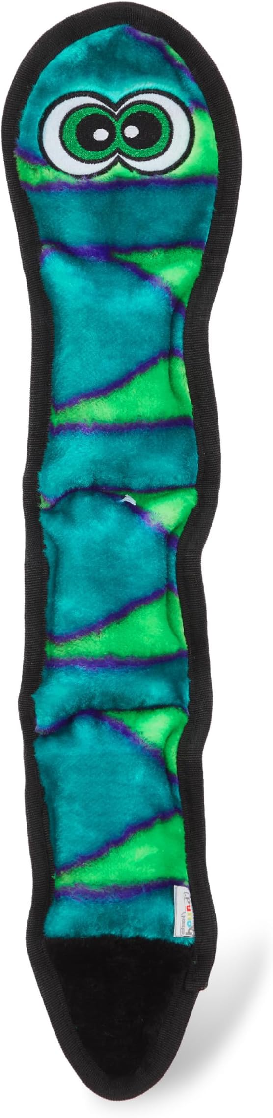 Outward Hound Invincibles Blue Snake Plush Dog Toy Large 3 Squeakers