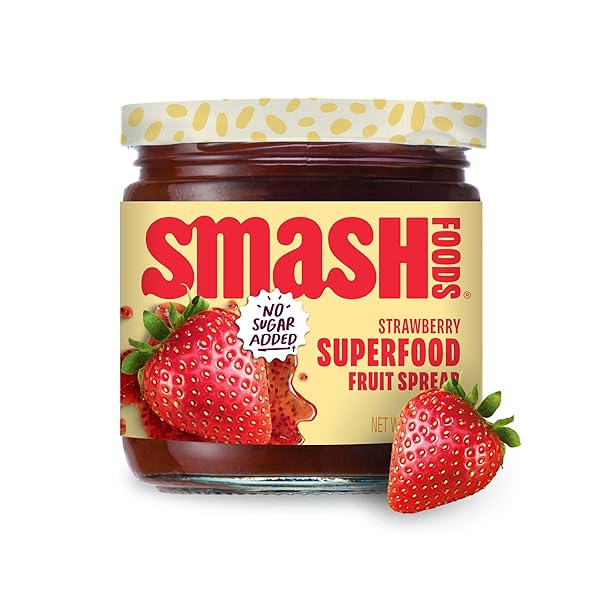SMASH FOODS STRAWBERRY JAM | LOW-CALORIE, NO SUGAR...