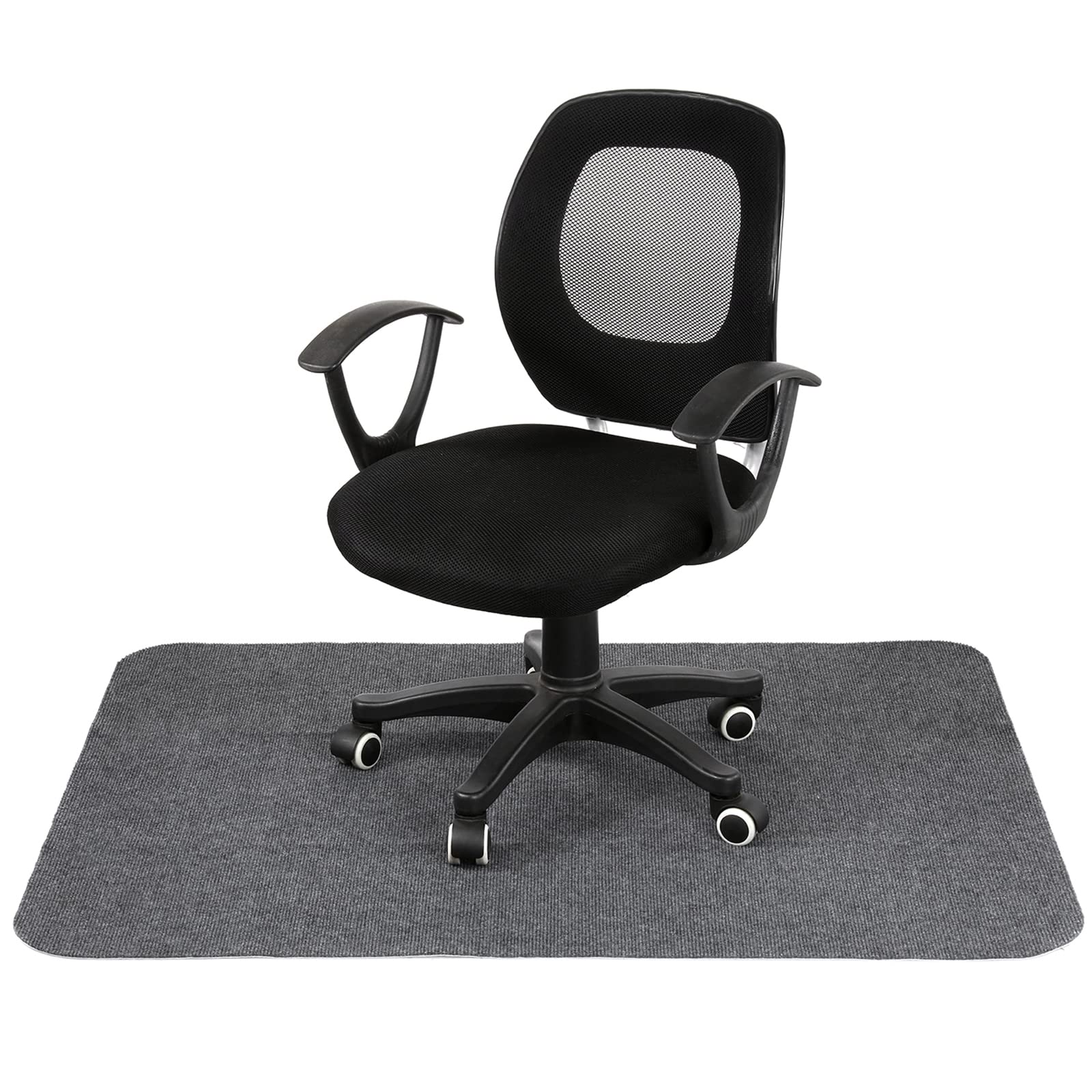 Dyna-Living Office Chair Mat,Home Multi-Purpose Low-Pile Chair Carpet Hard Floor Protector Mat, Floor Protectors for Rolling Chairs,Non-slip Computer Chair Mat for (Light Grey, 47" x 35")