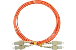 OpZonik 3M SC to SC Fiber Optic Patch Cable Multimode OM1 Duplex 62.5/125µm Optical Patch Cord 1G/10G Fiber Optic Cable SC-SC