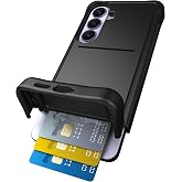 Scooch for Samsung Galaxy S26 Plus Wallet Case Card Holder, Wingmate, Black | Hidden Card Holder for 3-4 Cards, RFID Protection, 10-foot Drop Protection
