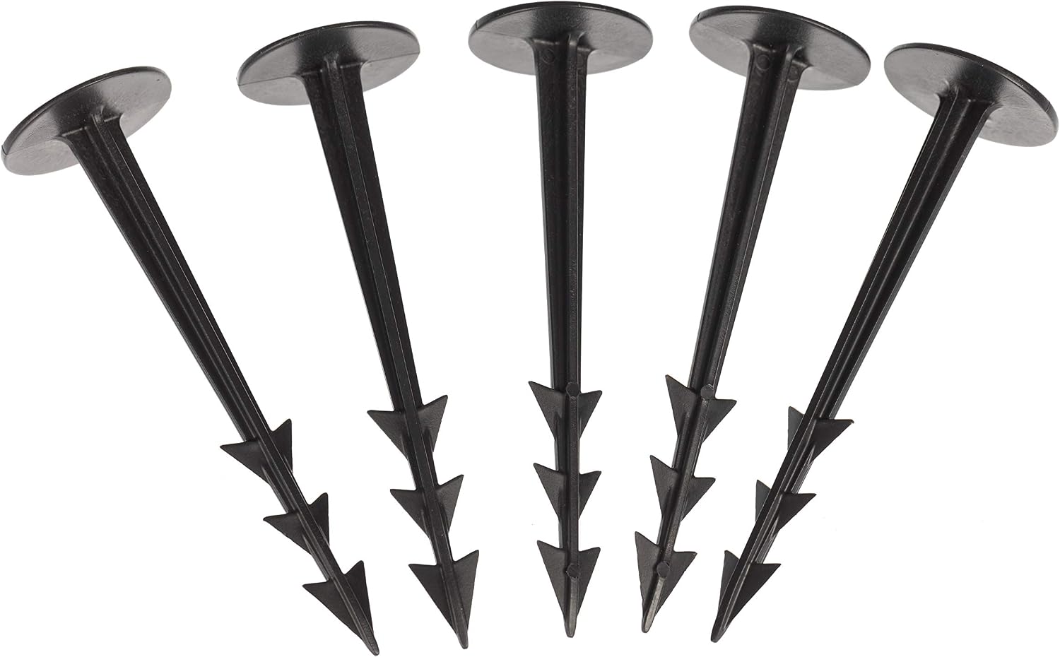 GARDENIX® Pack of 200 TerraPEG Securing Pegs Landscape Fabric Peg for Weed Fabric Ground Sheet Cover, black