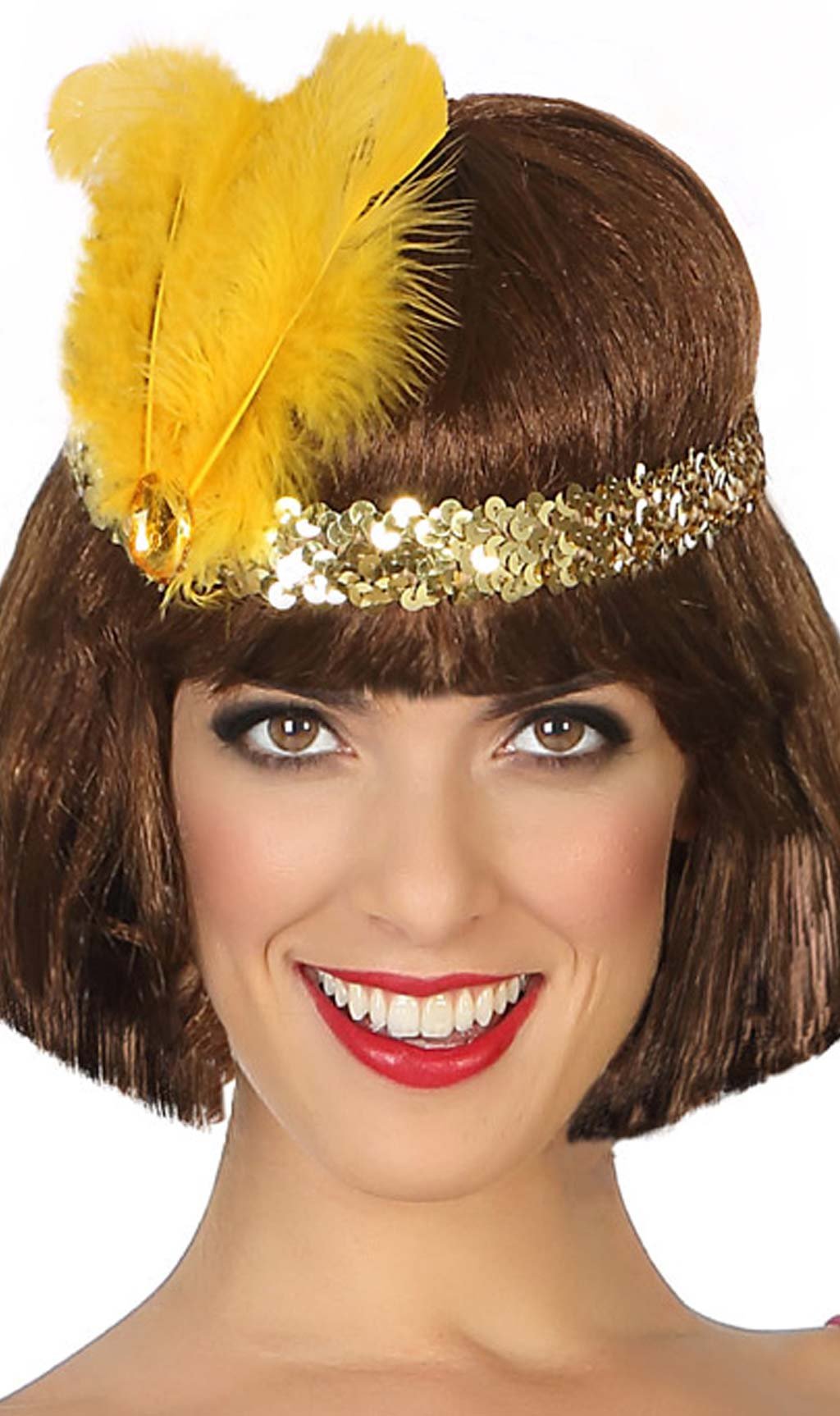 Atosa-48902 Headband Years 20, Yellow (48902)