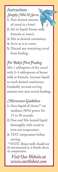 earth's best organic cereal