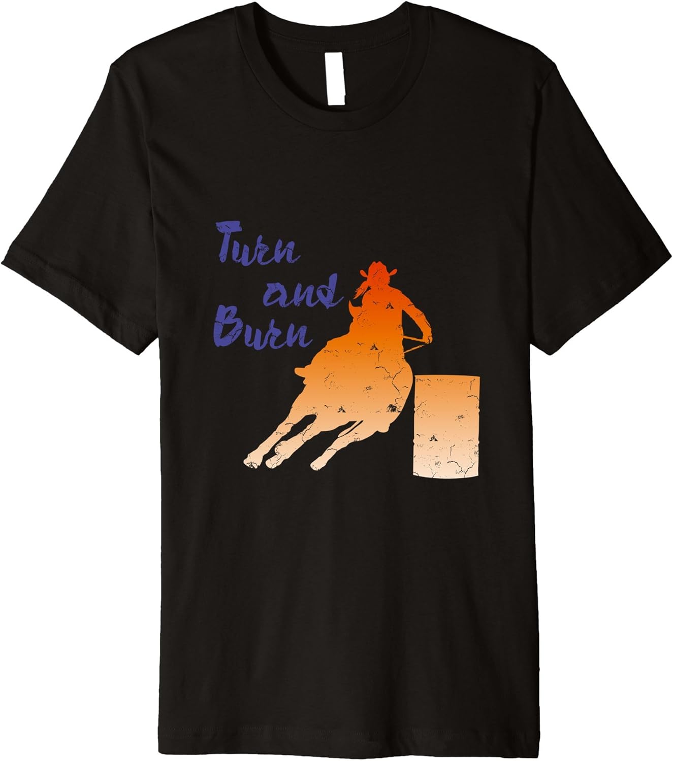 Barrel Racing Shirt Turn and Burn Clothing