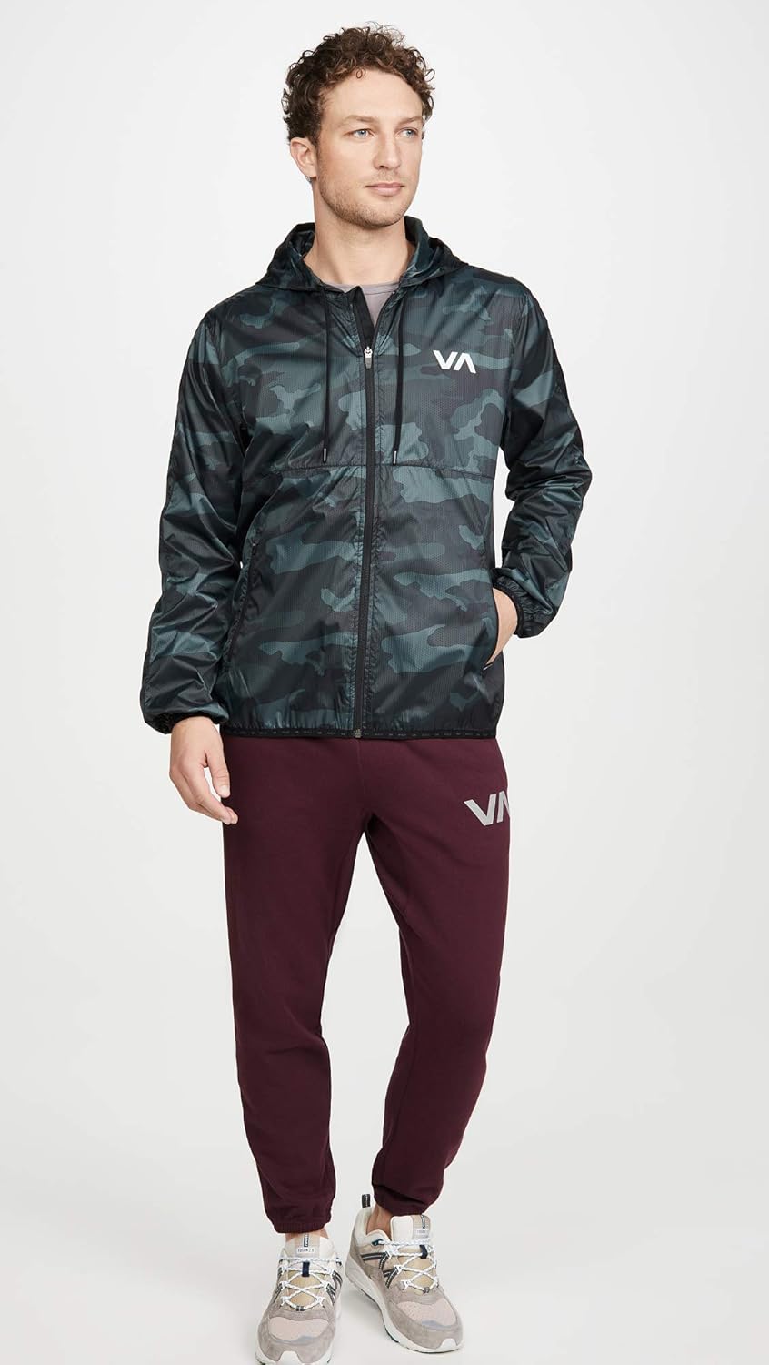 RVCA mens Hexstop Iv Windbreaker Jacket: Clothing