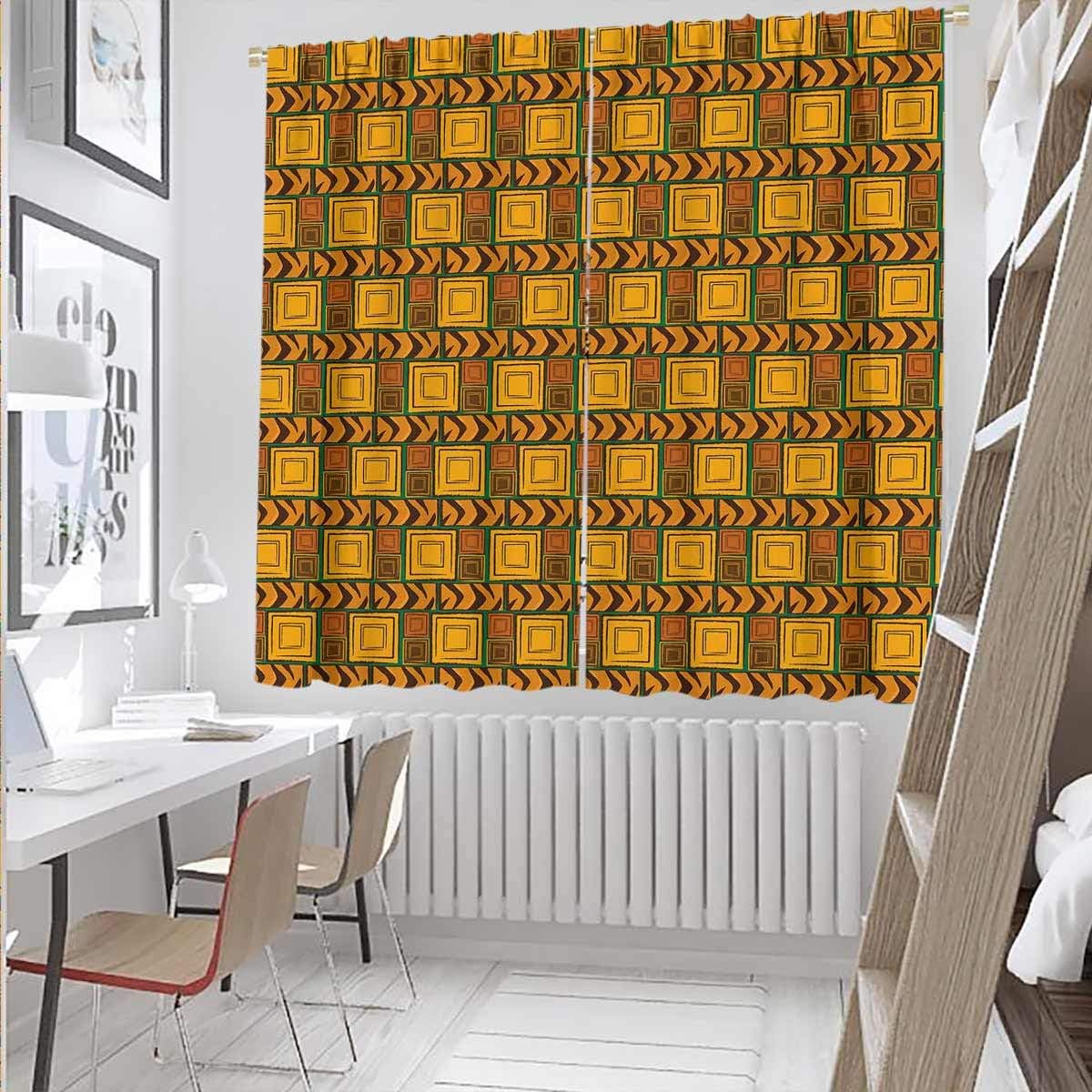 hengshu Locker Curtains 84 Inches Long Kenyan Effects Multicolor Door