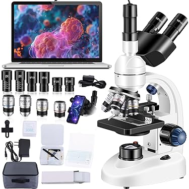 AmScope B120 Series Binocular Compound Microscope 40X-1600X