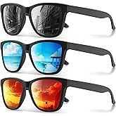 Polarized Sunglasses for Men and Women - Classic Fashion Sun Glasses Lightweight Shades for Driving Fishing Golf