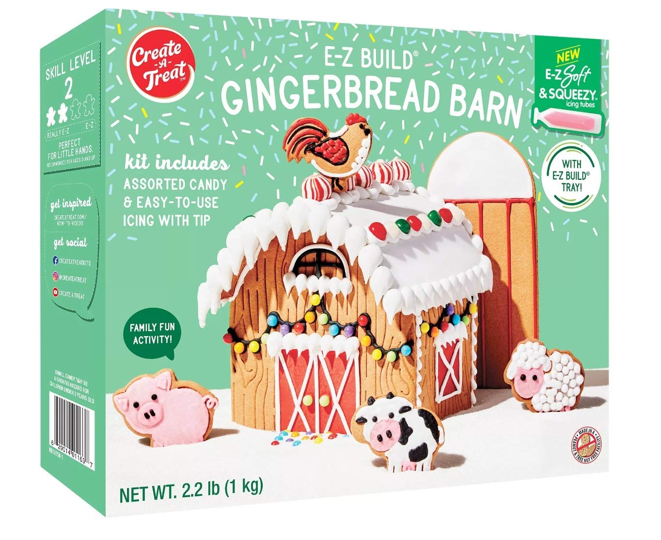 Amazoncom Create A Treat Gingerbread Barn Kit Amazoncom Create A Treat Gingerbread Barn Kit