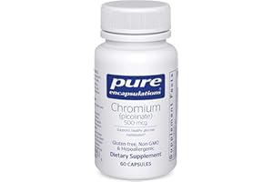 Pure Encapsulations Chromium (Picolinate) 500 mcg - for Lipid & Carbohydrate Metabolism* - Mineral Supplement - Superior Absorption Chromium Supplement - Vegan & Gluten Free - 60 Capsules