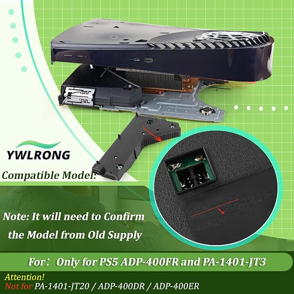 FOR PS5 ADP-400FR POWER SUPPLY REPLACEMENT FOR PLAYSTATION 5 400FR PA-1401-JT3 INTERNAL POWER SOURCE WITH AC ADAPTER CONSOLE ACCESSORIES PARTS WITH POWER CABLE REPAIR TOOLS