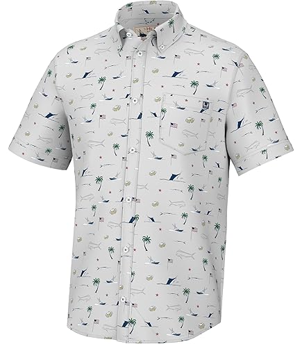 Chemise Huk Next Level Homme - Vert Brouillard - Manches Longues - Taille M - Pêche/Quotidien