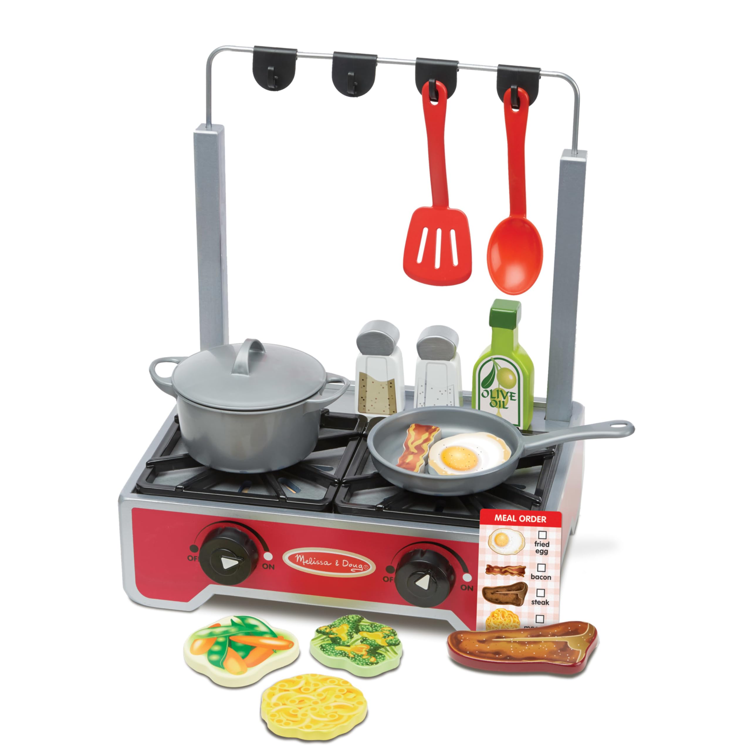 Melissa & Doug Deluxe Wooden Cooktop Set