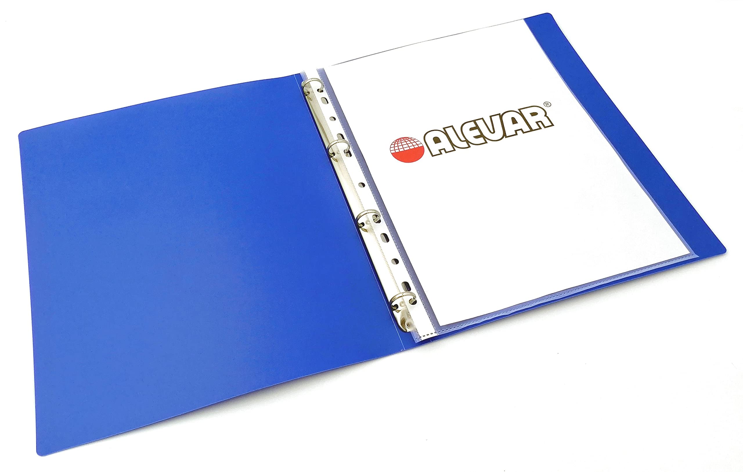 Binder with 4 Rings Lacquered Blue Ring Diameter 16 mm