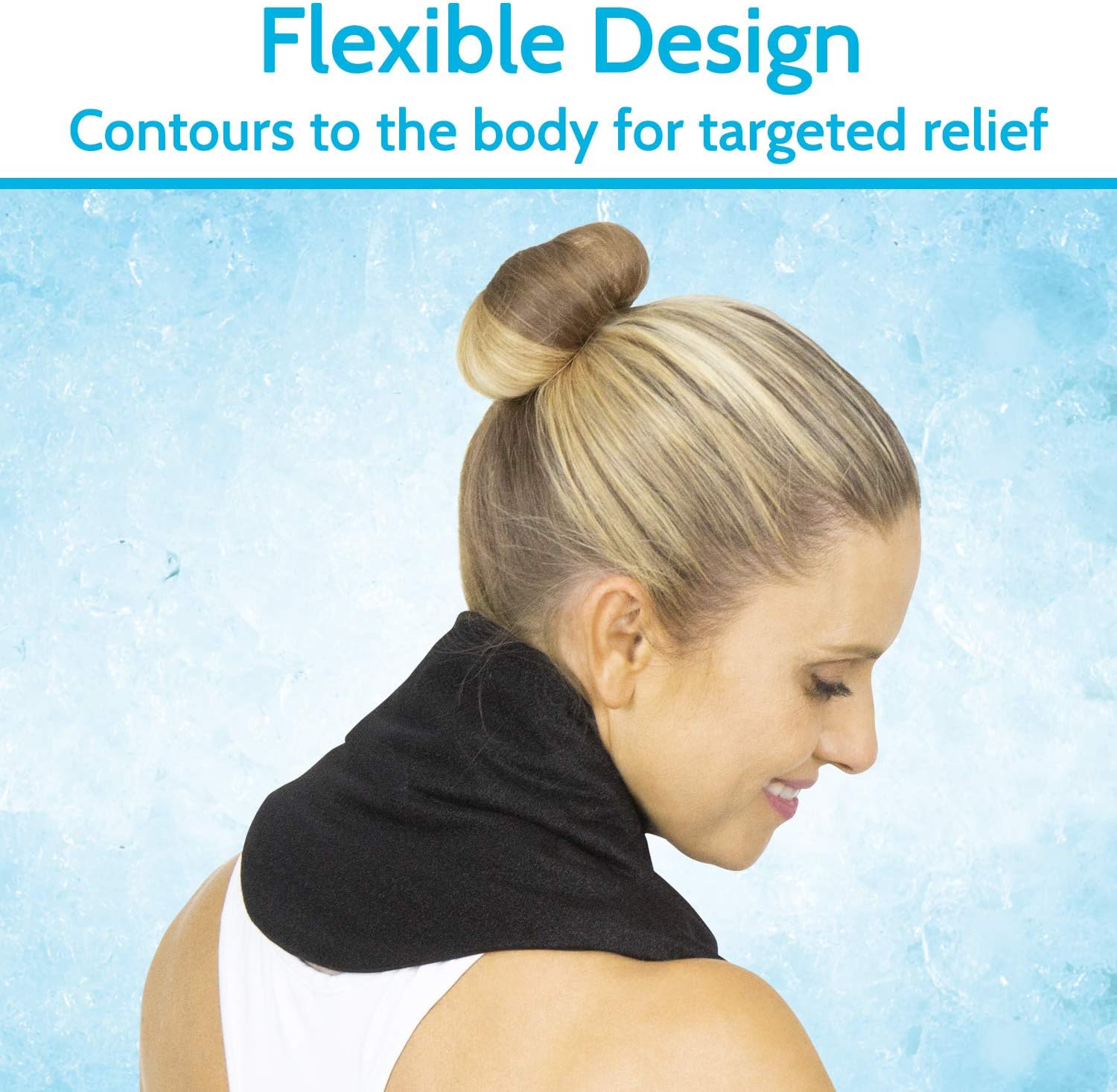 Arctic Flex Migraine Relief Ice Pack - Hat for Headaches - Flexible Cold and Hot Gel Wrap Eye Mask for Injuries to Head, Neck, Shoulder Tension Pain - Freeze, Heat Therapy - Kid, Men, Women - Reusable: Health & Personal Care